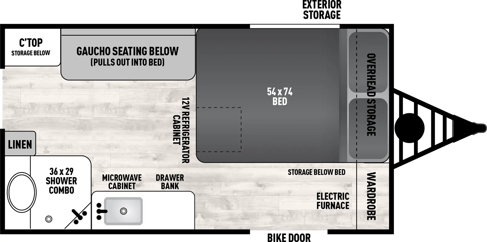Clipper Camping Trailers 12.0 TD Premier - DSO Floorplan